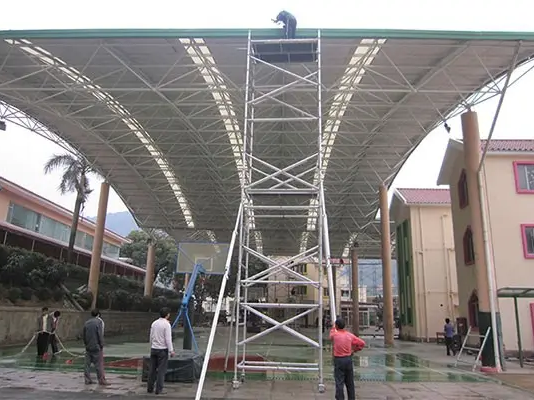 تطبيق نظام Scaffolding Ringlock