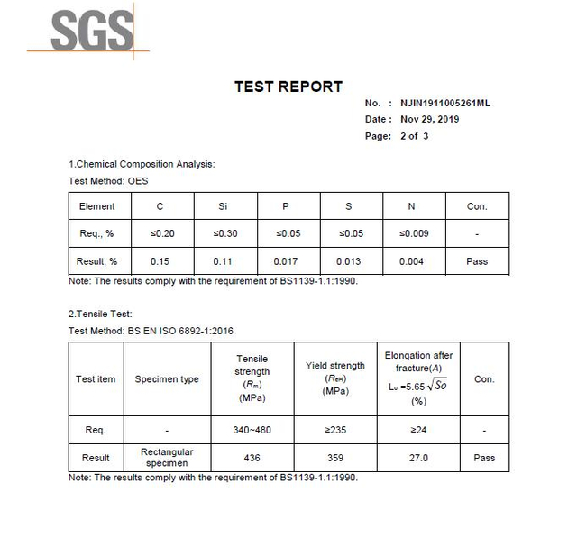 أنبوب السقالات SGS 02