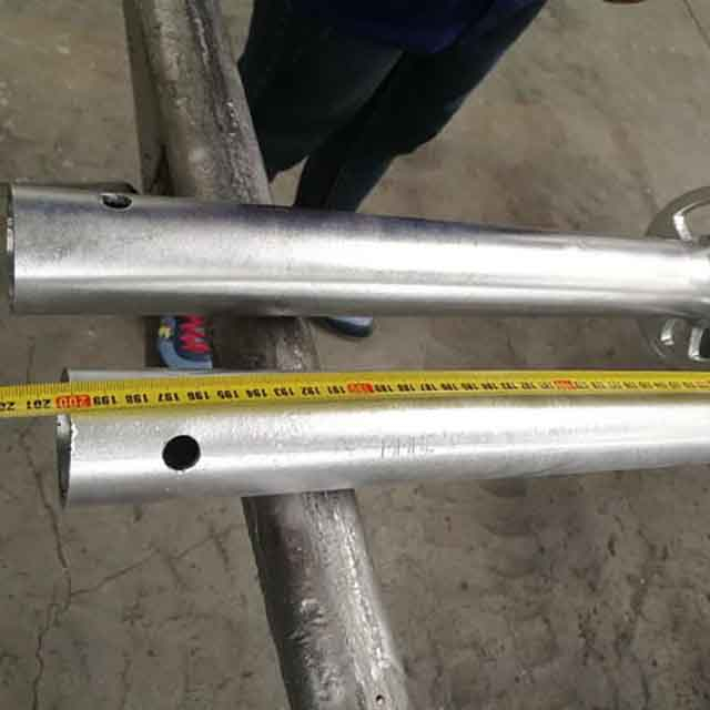 جلفن HDG Ringlock Scaffolding المعيار الرأسي